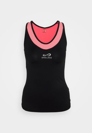 CAMISETA LUX II - Camiseta deportiva - black/pink