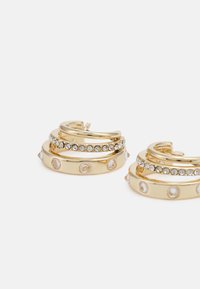 DKNY SPIKE PAVE SPLIT HOOP - Øredobber - gold-coloured