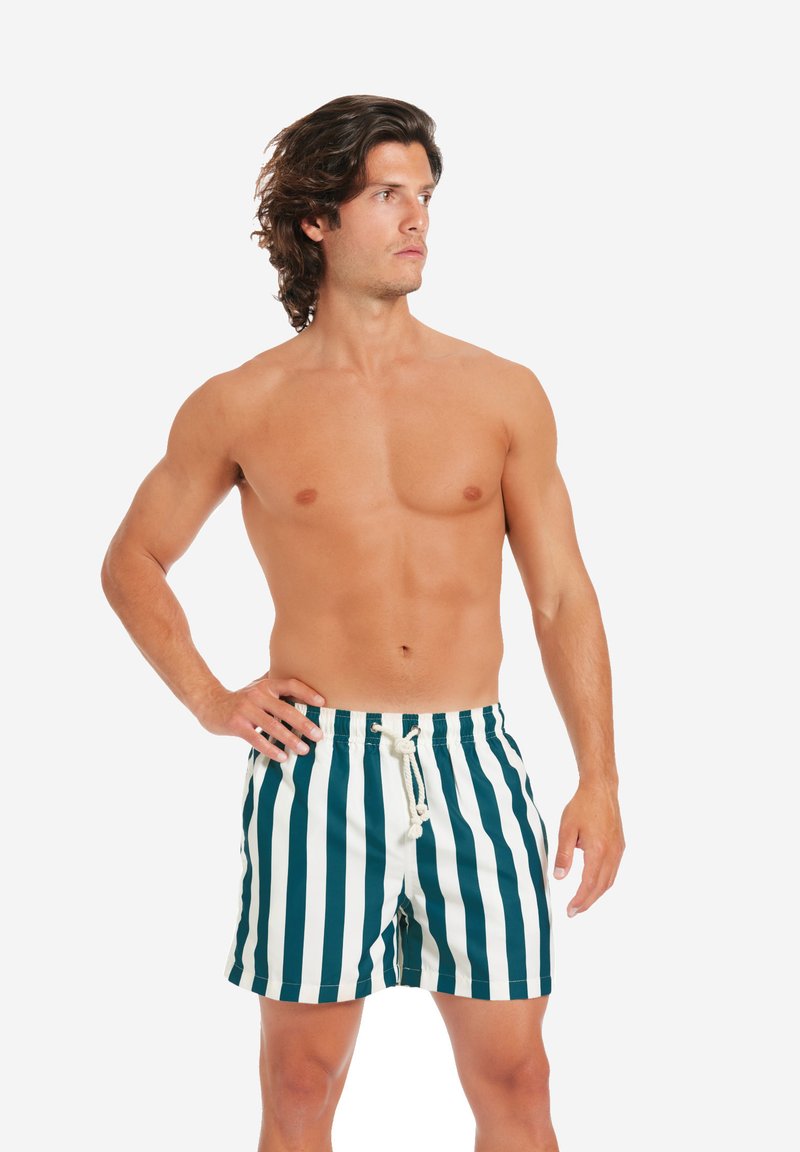 Gassa d’Amante Shorts da mare - verde e bianco