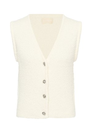 Soaked in Luxury, SLDAMALI WAISTCOAT - Chaleco - broken white