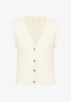 Soaked in Luxury, SLDAMALI WAISTCOAT - Chaleco - broken white