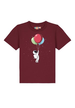 LITTLE BALLOON ASTRONAUT - T-Shirt print - burgundy