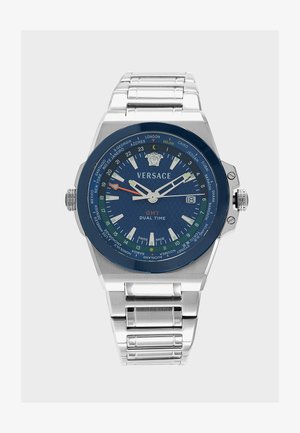Versace, REACTION GMT - Ure - silver-coloured/blue