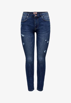 ONLDAISY PUSH DEST  - Kitsa lõikega teksad - dark blue denim