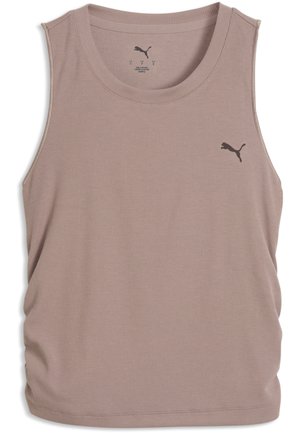 CLOUDSPUN GERIPPTES TANK - Top - sandstone