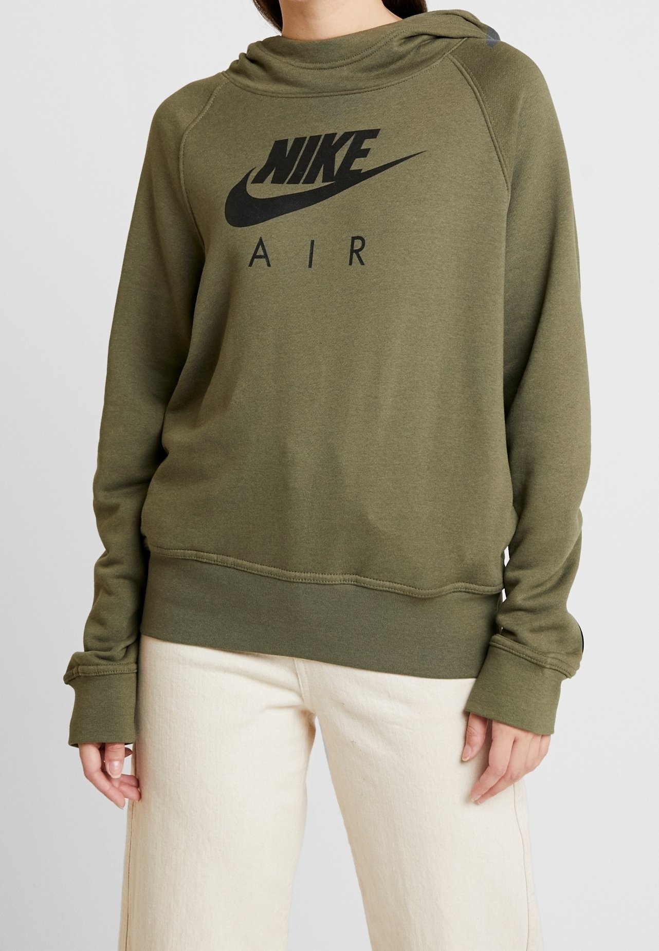 olive green nike sweatshirt womens