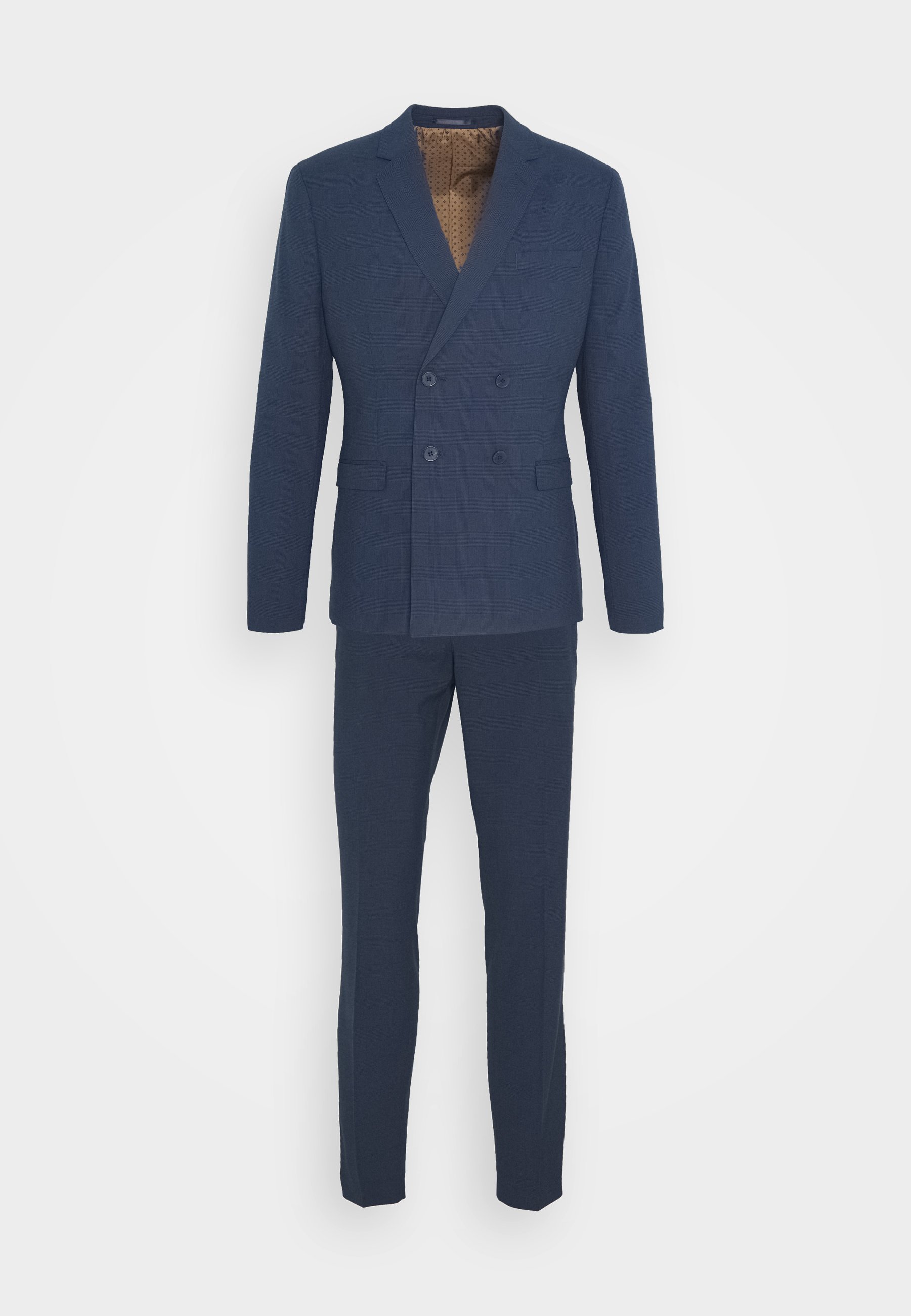 Isaac Dewhirst CHECK SUIT DOUBLE BREASTED Dress dark Isaac Dewhirst CHECK SUIT DOUBLE BREASTED - Dress - dark blue