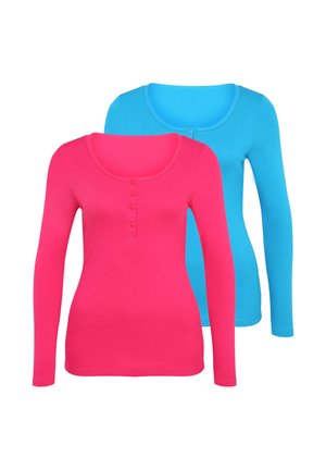 PACK OF 2 - Long sleeved top - pink/petrol