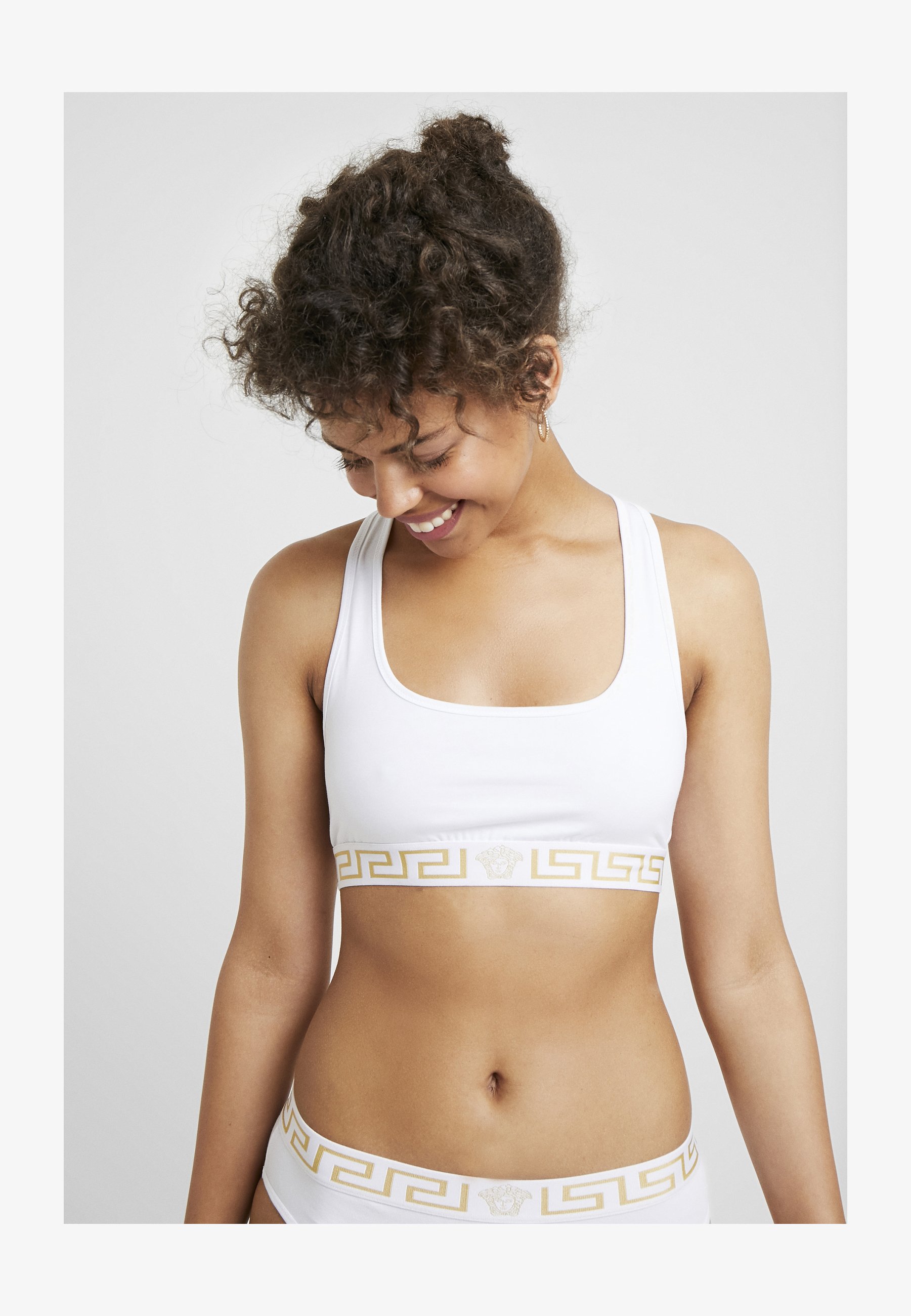 Ilary Reggiseno BR006: Basic Con Spalline Sottili, Perfetto Per L'Estate! Bianco, Taglia S/M