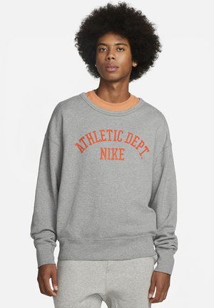 Nike Sportswear TREND CREW - Sweater - carbon heather/team orange