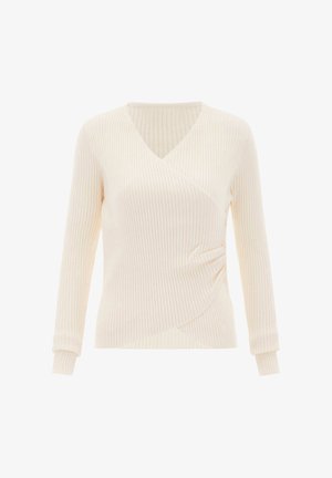 faina, CO-BRANDED WITH NAEMI - Cardigan - wollweiss