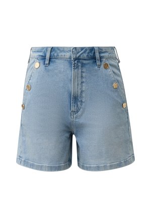 QS, JEANS-HOSE MOM FIT - Short en jean - hellblau