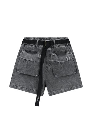 10DAYS, 10DAYS BOTTOMS UTILITY SHORTS JOG DENIM - Jeansshort - black