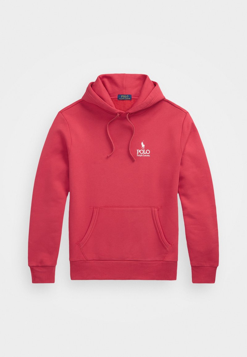 Polo Ralph Lauren LOGO FLEECE HOODIE - Kapuutsiga pusa - sunrise red