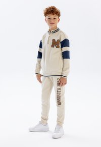 MINOTI STAND COLLAR AND JOGGERS SET - Tuta - stone