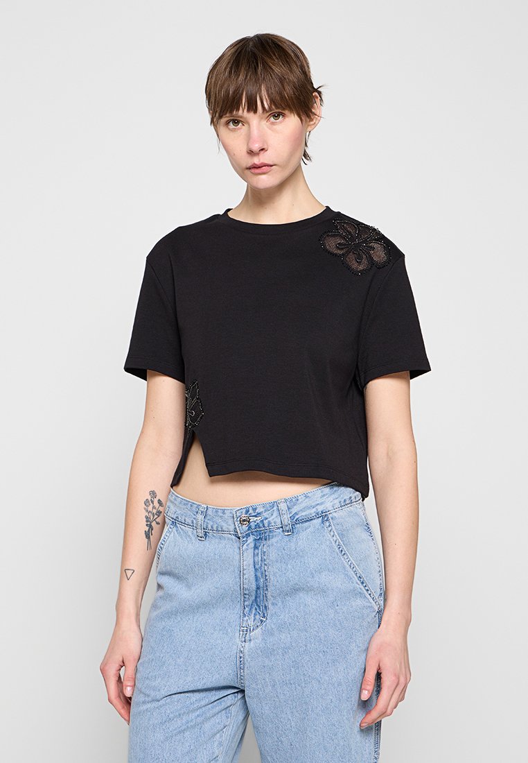 sandro T-shirt basic zwart