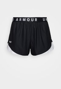 Under Armour - PLAY UP - Pantalón corto de deporte - black / white / white Imagen en miniatura 1