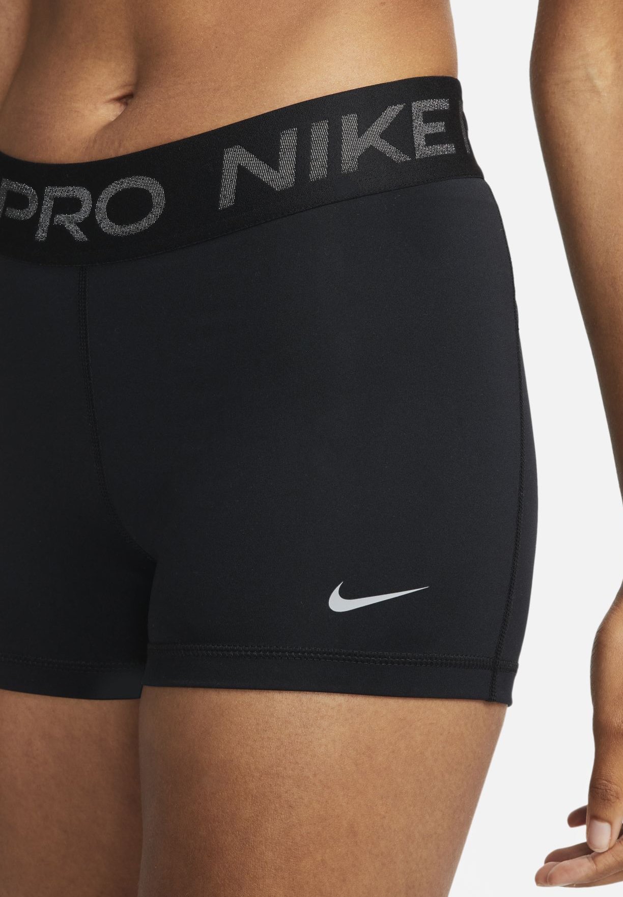 Nike Performance Nike Pro Dri-FIT Shorts für Damen (ca. 8 cm) - kurze  Sporthose - black/(particle grey)/schwarz - Zalando.de