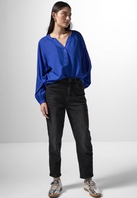 Street One Studio RAGLAN IN UNIFARBE - Blouse - blau