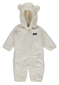 Patagonia BABY FURRY FRIENDS BUNTING UNISEX - Pajac - gravel heather w/white