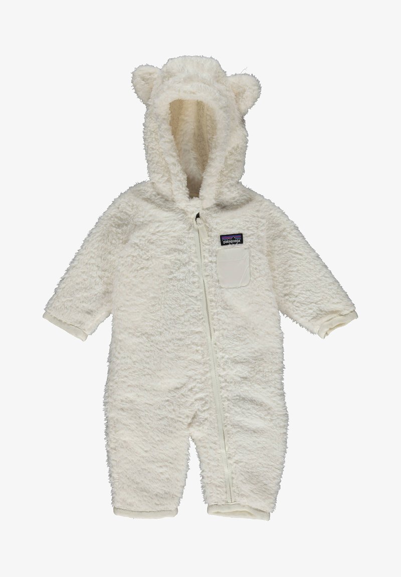 Patagonia BABY FURRY FRIENDS BUNTING UNISEX - Jumpsuit - gravel heather w/white