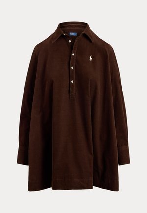 Polo Ralph Lauren, CORDUROY SHIRTDRESS - Robe chemise - dark brown