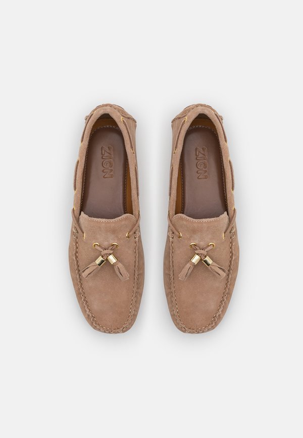 LEATHER - Moccasins - sand4
