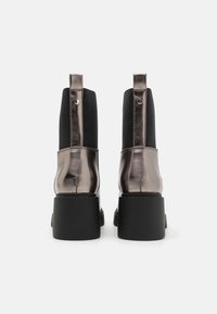 Even&Odd Wide Fit Botines con plataforma - gunmetal