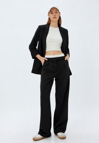 Koton WIDE LEG - Pantaloni - black