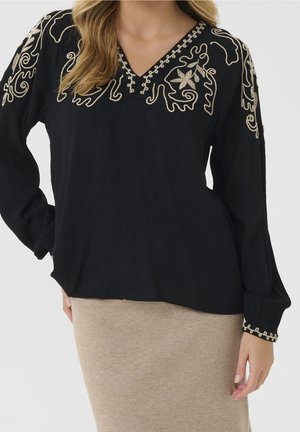 Cream, Blouse - black