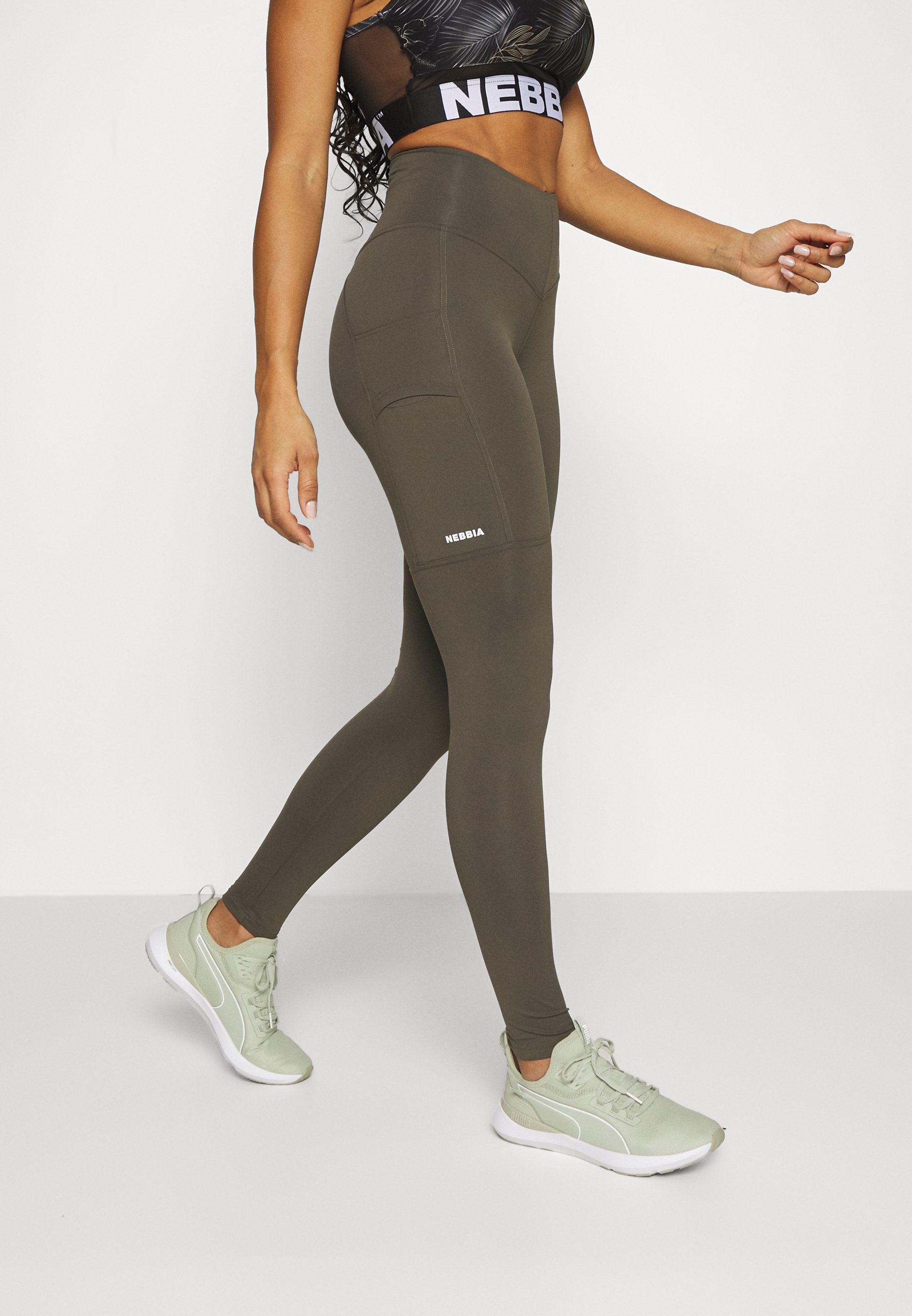 Nebbia HIGH WAIST - Leggings - safari 