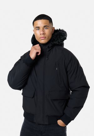 CLOSURE London, FUR HOOD - Зимно яке - black