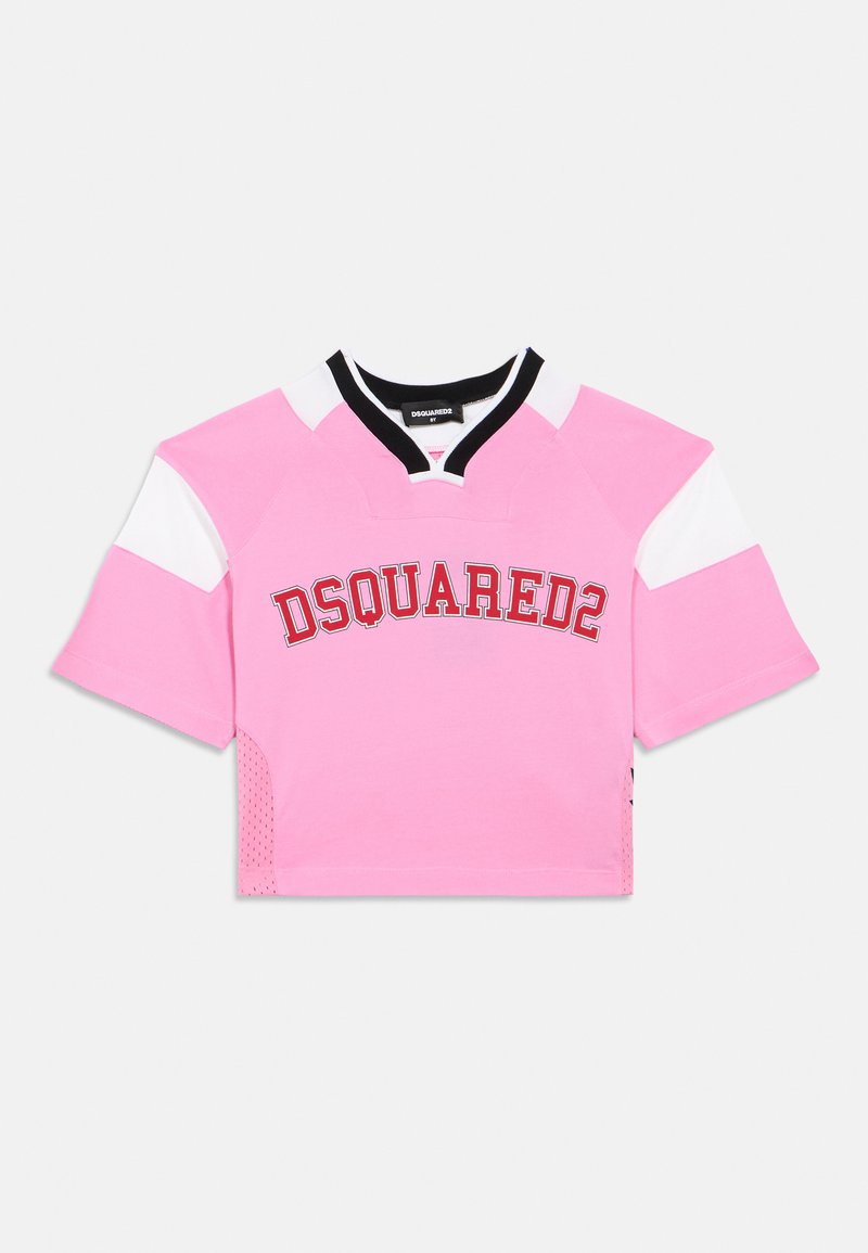 Dsquared2 T-shirt print donkerroze