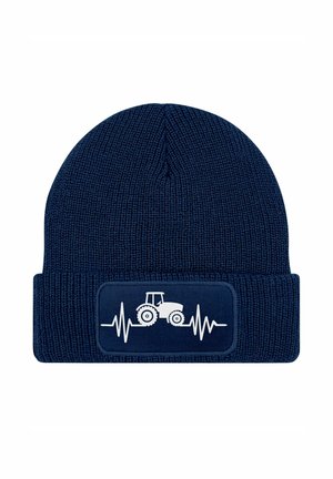 MIT PATCH TRAKTOR HERZSCHLAG - Beanie - dunkelblau