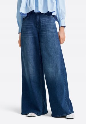 Wide leg - denim blue