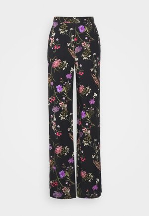 Vero Moda Tall VMEASY WIDE PANTS - Nadrágok - black/mille