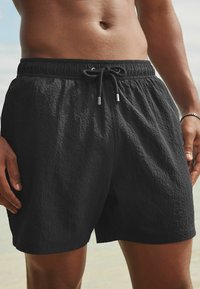 Next SEERSUCKER REGULAR FIT - Plaukimo šortai - black
