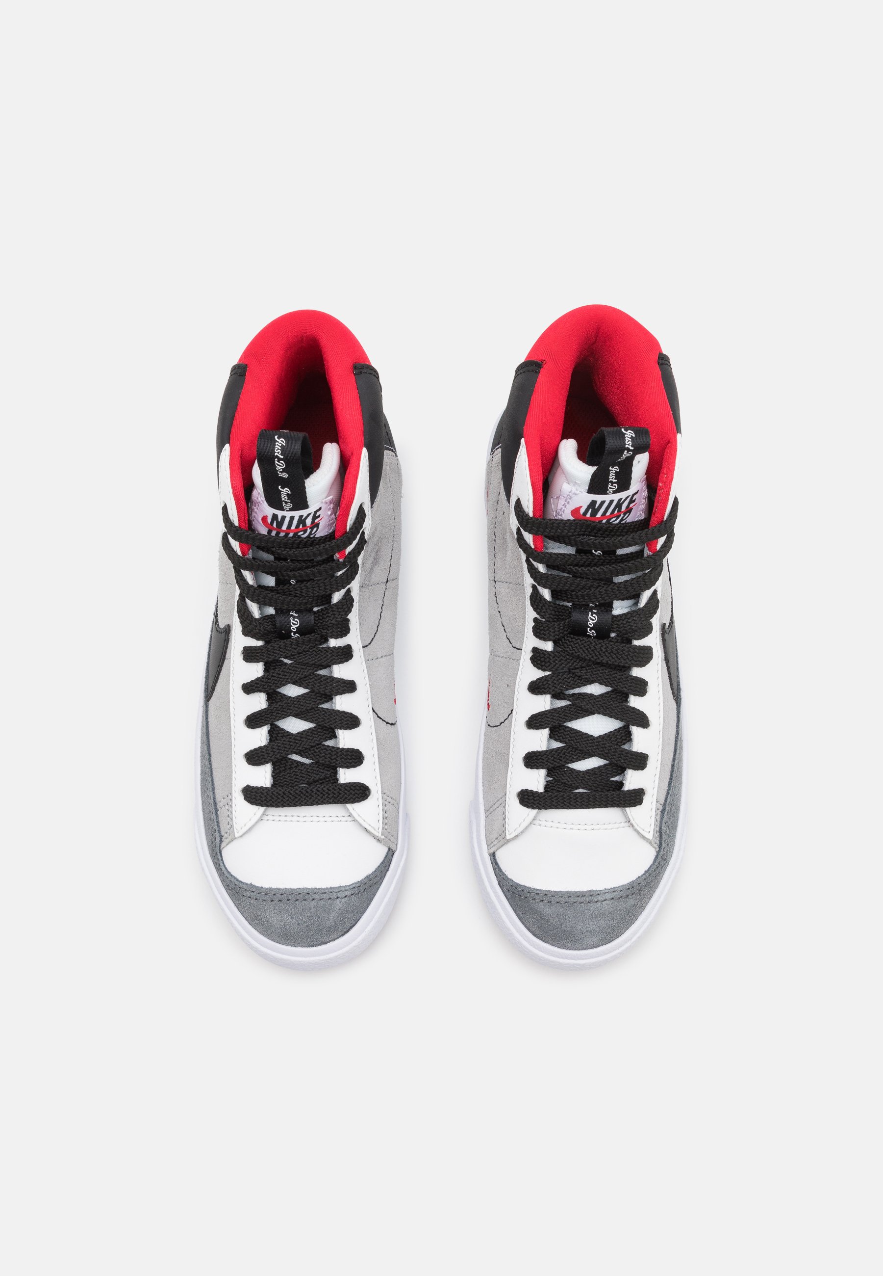 nike blazer mid 77 white black university red