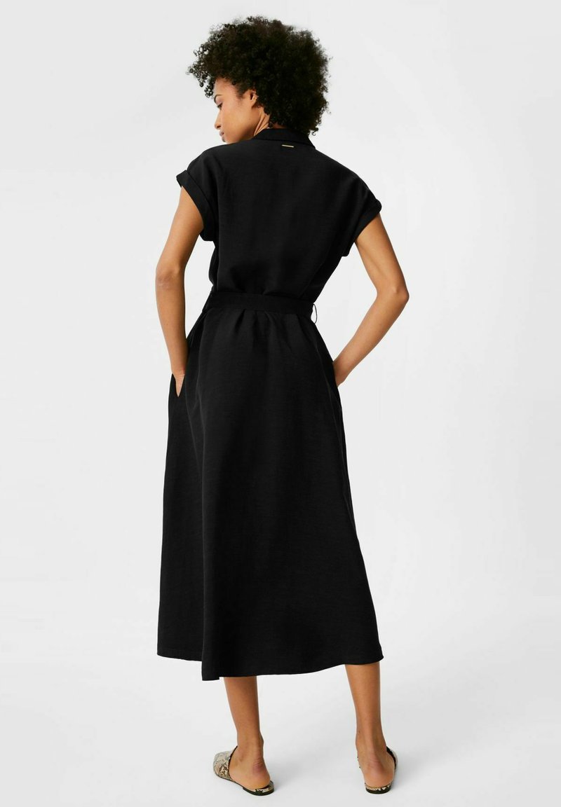 C A Premium Blusenkleid Black Schwarz Zalando De