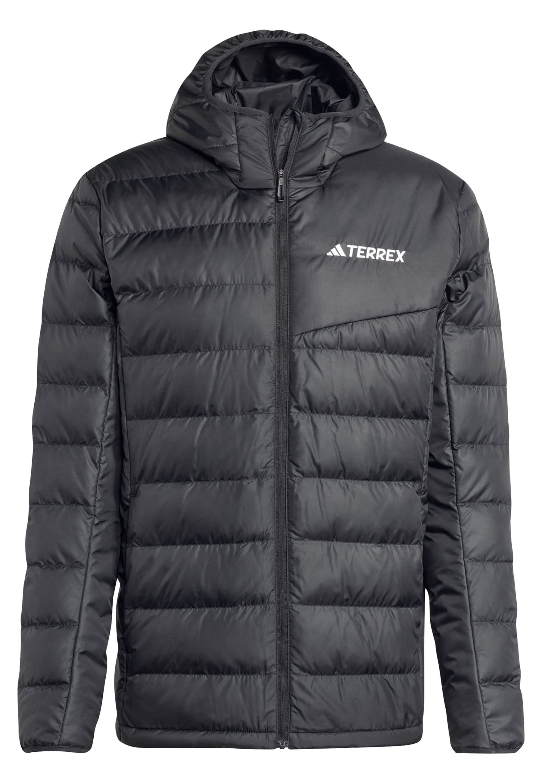 adidas Terrex MULTI LIGHT DOWN HOODED - Down jacket - black - Zalando