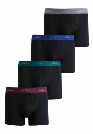 SIGNATURE COLOUR A-FRONTS FOUR PACK - Kitsad bokserid - black rich colour waistband