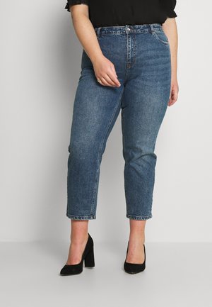 VMBRENDA STRAIGHT - Straight leg jeans - dark blue denim