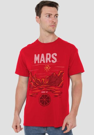 Cotton Soul, MARTIAN MANHUNTER THE MARS - Print T-shirt - red