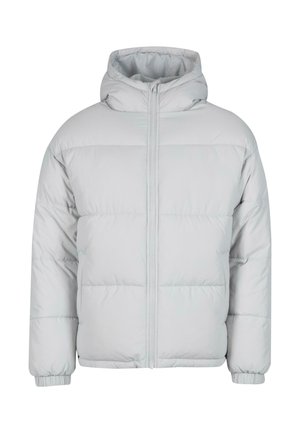 Helehall hallitusseened jakki, millel on ees lukk, kapuuts ja elastsed mansetid. Omab horisontaalseid tikkimisosi soojustamiseks ning sileda tekstuuri.