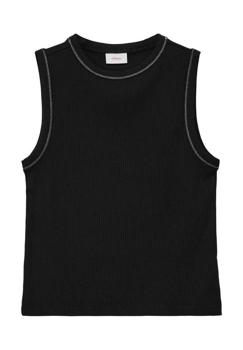 s.Oliver T-SHIRT - Top - schwarz