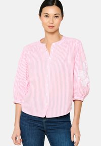 LolaLiza EMBROIDERY - Button-down blouse - coral pink