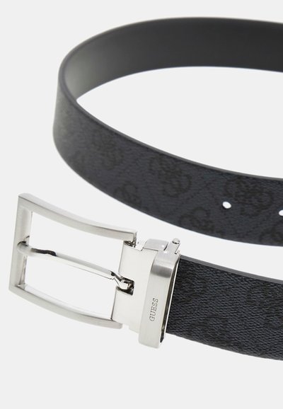 Guess Ceinture Cuir Bleu Boucle Argentée Taille S Femme