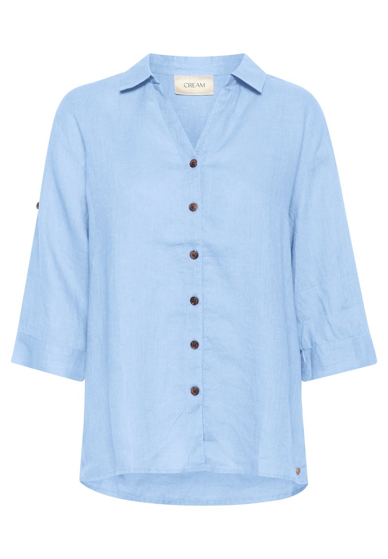 Cream Overhemdblouse blauw gemêleerd