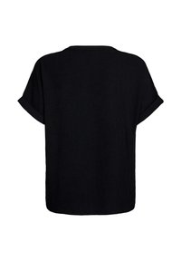Zizzi LOCKERE MIT KURZEN ÄRMELN - Bluse - black