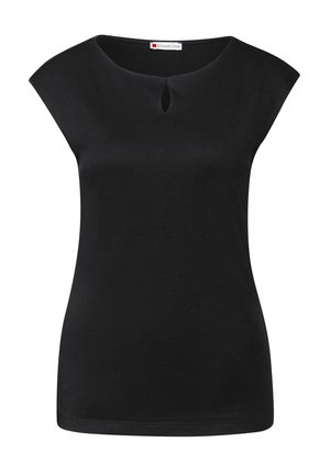 Street One MIT CUT-OUT - Print T-shirt - schwarz